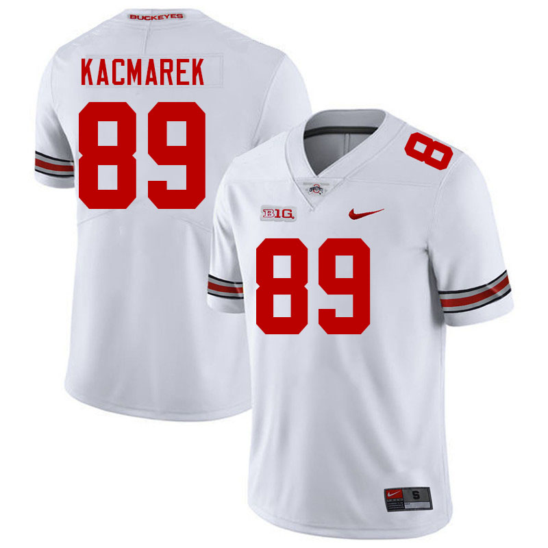 Men #89 Will Kacmarek Ohio State Buckeyes College Football Jerseys Stitched-White